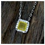 2.47 CT SAPPHIRE GEMSTONE NECKLACE,APPRAISAL