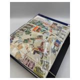 STAMPS BINDER OF LIECHTENSTEIN AND STOCKBOOK WITH