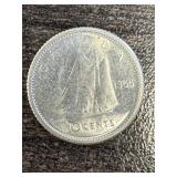 SILVER(2.34G), 10 CENT COIN