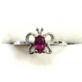 10KT WHITE GOLD NATURAL ENHANCED RUBY (0.31CT)