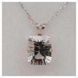 STERLING SILVER NATURAL WHITE TOPAZ (3.4CT)