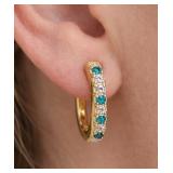 14K(1.75G),  NATURAL DIAMOND (0.15CT)EARRING