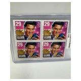 ELVIS PRESLEY MINT BLOCK 4 STAMPS