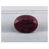 9.62 CT RUBY GEMSTONE UNTREATED,APPRAISAL $10800