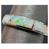 SILVER(2.92G),  OPALITE RING