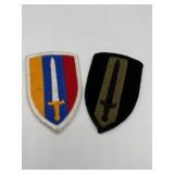 2 MILITARY PATCHES - WWII ERA