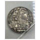 CANADA 1958 SILVER DOLLAR WITH SMALL HOLE DRILLED