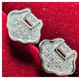 SILVER(1.45G),  CZ EARRING