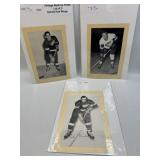 VINTAGE BEEHIVE PHOTOS LOT OF 3 DETROIT RED WINGS