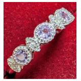 SILVER(2.24G),  AMETHYST RING