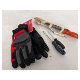 MILWAUKEE GLOVES XL, MASTERCRAFT SCREWDRIVER