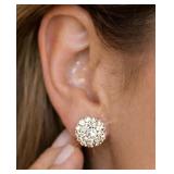 10K(0.6G),  CRYSTAL BALL EARRING