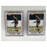 JARI KURRI 1981 TOPPS ROOKIE 2 CARDS NM - MINT