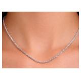 SILVER(7.21G),  ROPE CHAIN 22'