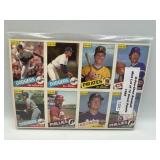 1985 O PEE CHEE BASEBALL UNCUT PANELS MINT LOT OF