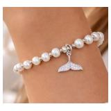 GENUINE FRESH WATER PEARL 7-8.5'BRACELET