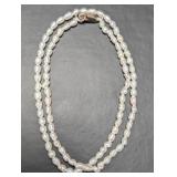 SILVER FRESH WATER PEARL NECKLACE 14'