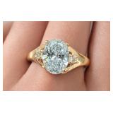 10K(1.41G),  LAB DIAMOND (0.6+0.04CT)RING, SIZE