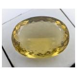 86.38 CT LEMON QUARTZ GEMSTONE,APPRAISAL $15150