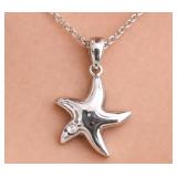 SILVER(2.68G),  NATURAL DIAMOND (0.01CT) NECKLACE