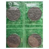 CANADA (4) GEO V 5 CENT - 1922,27,29,31 - VG-F