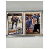 1984-85 TOPPS WAYNE GRETZKY 2 CARDS MINT