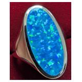 SILVER(9.5G),  OPALITE RING