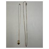 TWO COSTUME JEWELRY NECKLACES