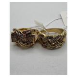 (2) COSTUME JEWELLERY RINGS