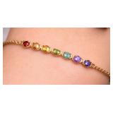 SILVER(1.8G), MULTI COLOR GENUINE GEMSTONE