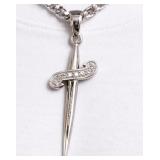 SILVER(0.96G),  CZ PENDANT