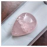 13.65 CT PINK MORGANITE GEMSTONE, APPRAISAL $5650