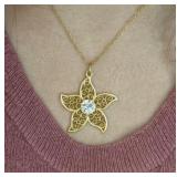 14K(0.86G), NATURAL DIAMOND (0.33CT)PENDANT