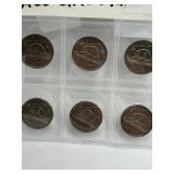 CANADA (6) GEO VI - 5 CENT 1939,40,42,46ML,49 CIRC