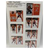 1983 MINI KEYCHAIN CARDS MONTREAL CANADIENS TWO