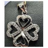 SILVER(3.33G),  CZ PENDANT
