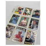 O PEE CHEE BASEBALL MINT STAR LOT PAGE OF 9