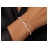 NATURAL DIAMOND 9CT (FACETED BEAD) BRACELET
