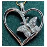 10K(2.7G), NATURAL DIAMOND (0.07CT) PENDANT