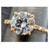 10K(2G), LAB DIAMOND (1.6+0.06CT)RING, SIZE 6