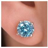 10K(1.1G),  LAB DIAMOND (1.88CT) EARRING