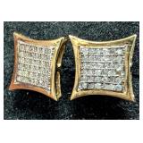 10K(1.64G),  NATURAL DIAMOND (0.1CT) EARRING