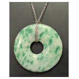 HAND CARVED JADE NECKLACE 16-22'