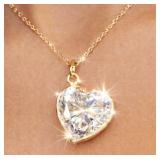 10K(0.47G),  MOISSANITE (1.95CT) PENDANT