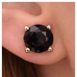 10K(1.14G), BLACK DIAMOND (2CT)EARRING