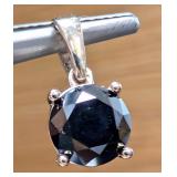 10K(0.69G), BLACK DIAMOND (1CT)PENDANT