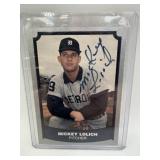 MICKEY LOLICH DETROIT TIGERS SIGNED CARD RIP