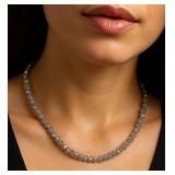 NATURAL DIAMOND 17CT (BEADS UNCUT) NECKALCE