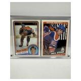 1984-85 TOPPS HOCKEY 2 WAYNE GRETZKY CARDS MINT
