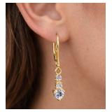 SILVER(1.7G), TANZANITE (APP 0.5CT)EARRING